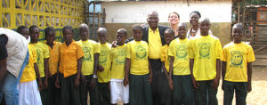 Donation to a school in Monrovia