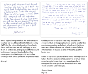 Notes of appreciation